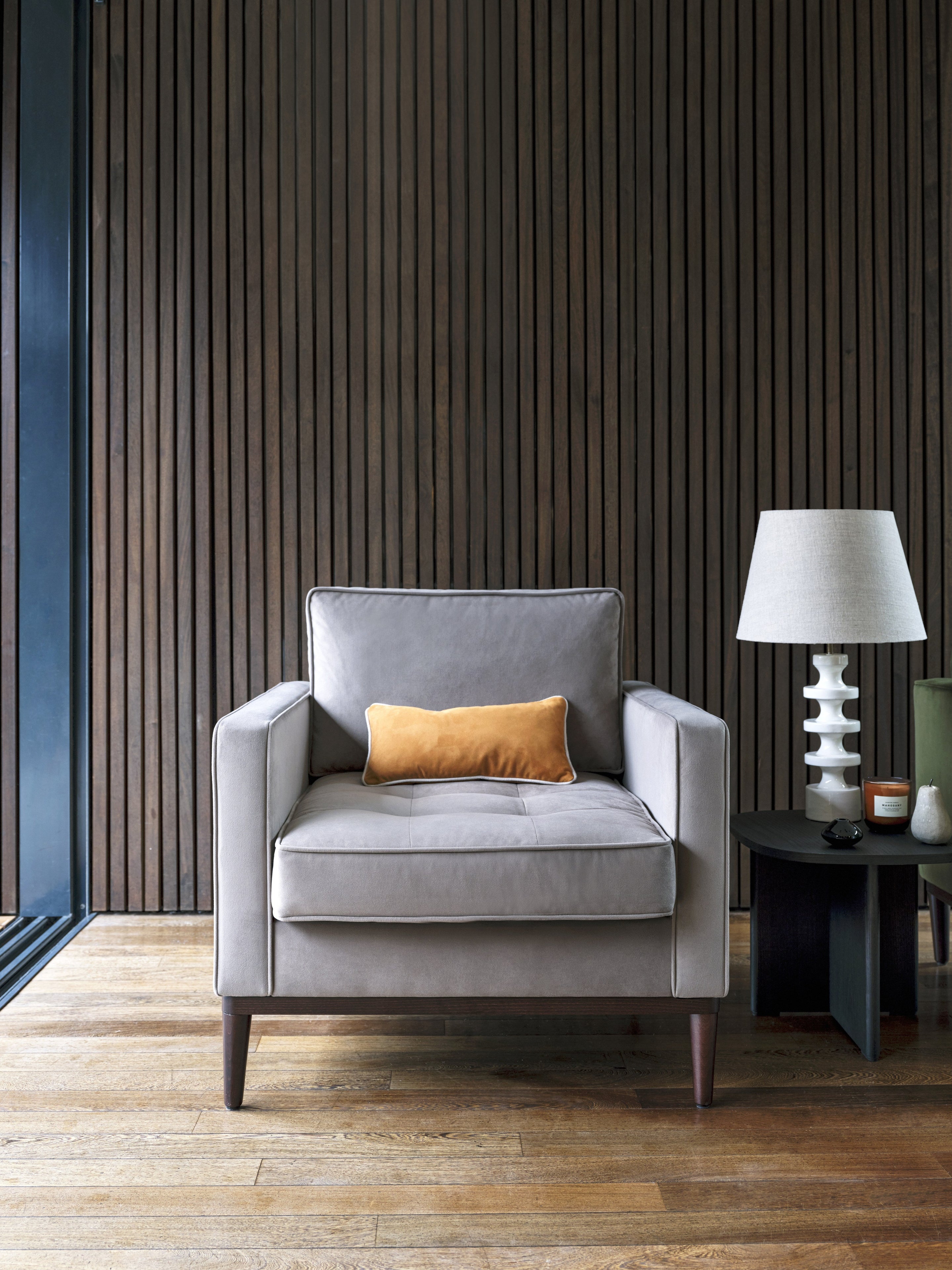 Mies Armchair Velvet Elephant lifestyle