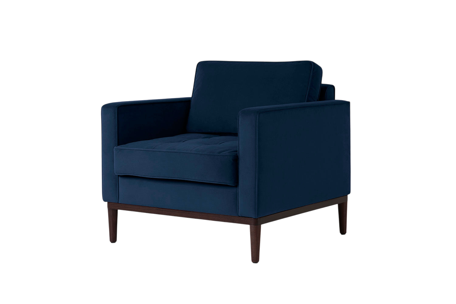 Mies Armchair — Velvet Indigo