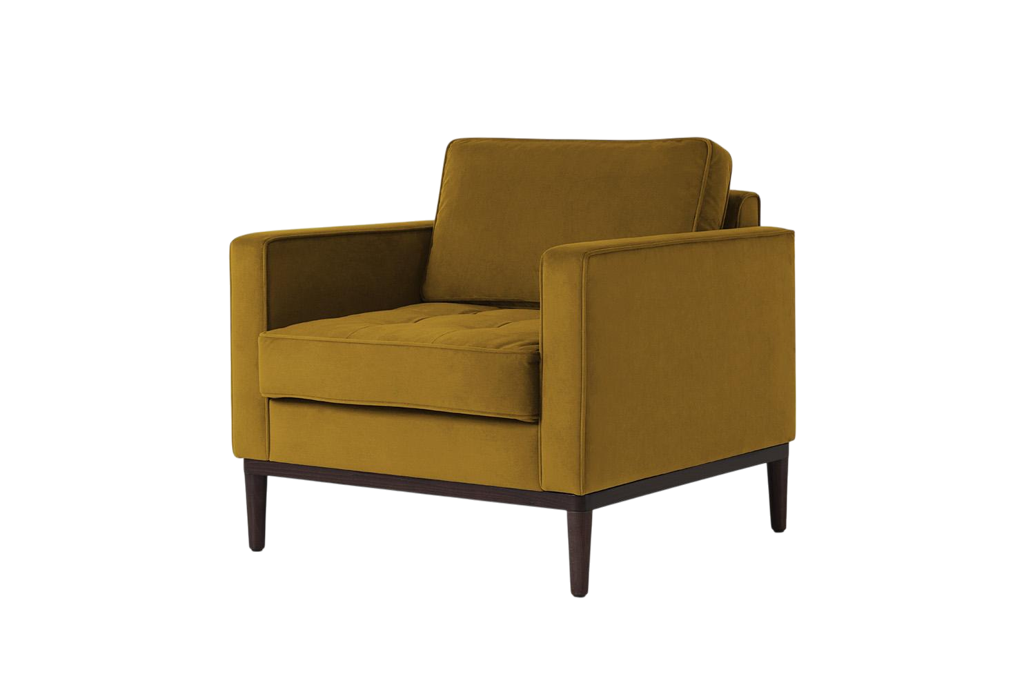 Mies Armchair — Velvet Mustard