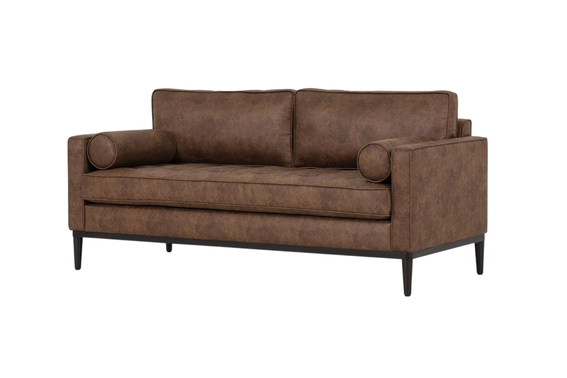 Mies 2-Seater Sofa — Fabric Chestnut