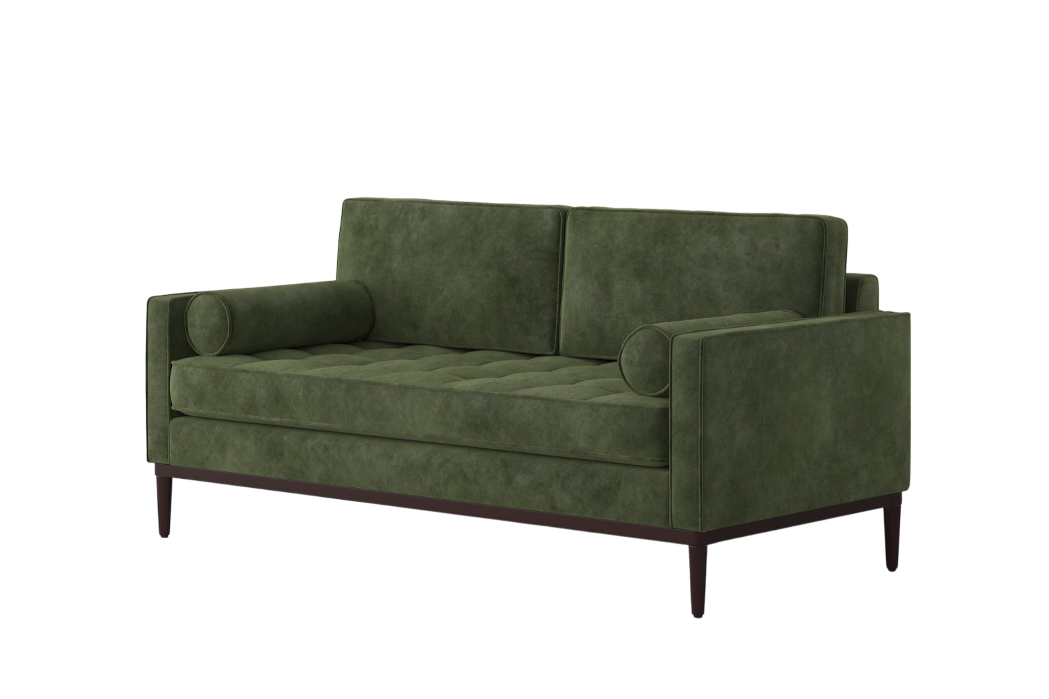 Mies 2-Seater Sofa — Pure Cotton Conifer