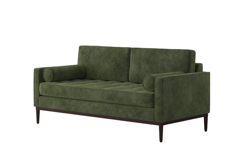 Mies 2-Seater Sofa — Pure Cotton Conifer