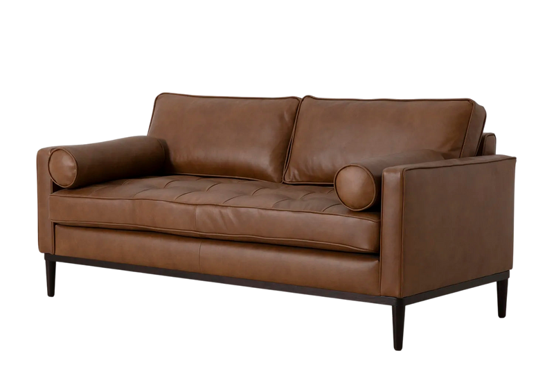 Mies 2-Seater Sofa — Real Leather Maple