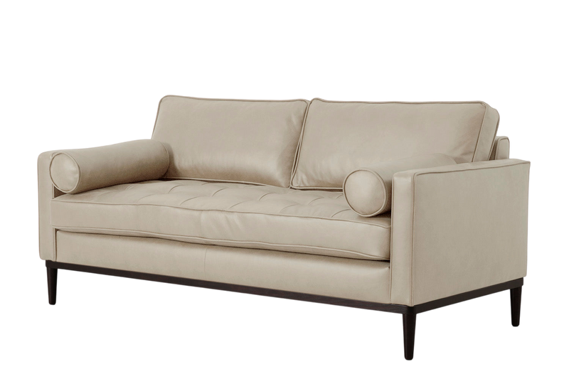 Mies 2-Seater Sofa — Real Leather Oyster