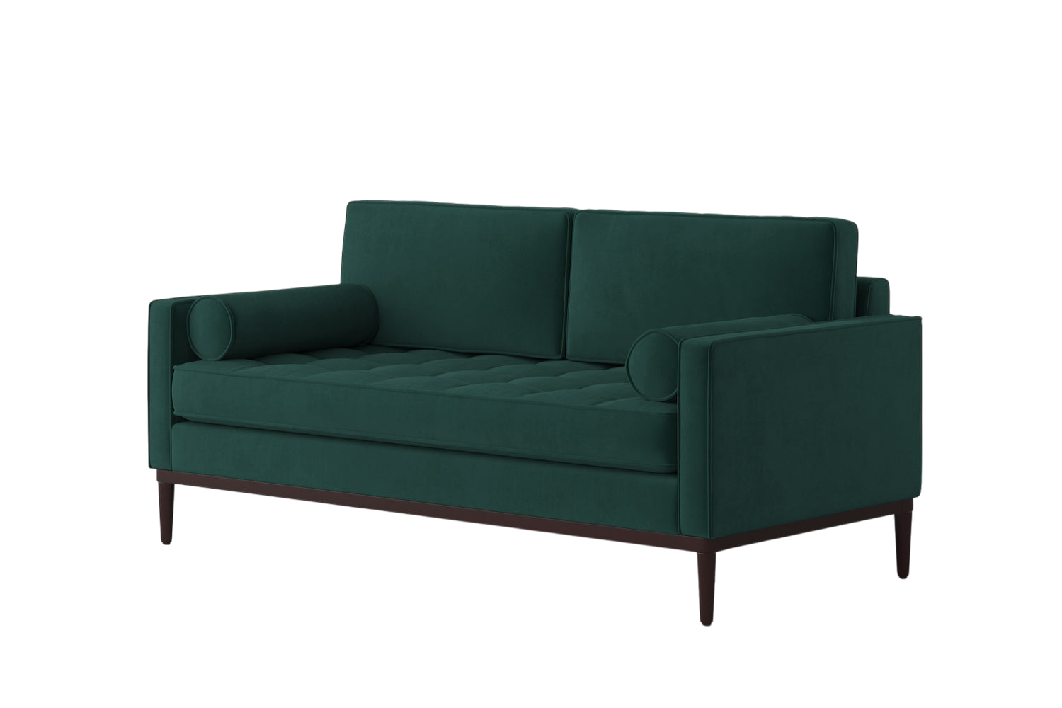 Mies 2-Seater Sofa — Velvet Kingfisher