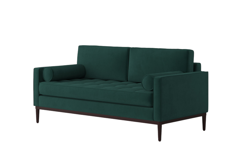 Mies 2-Seater Sofa — Velvet Kingfisher