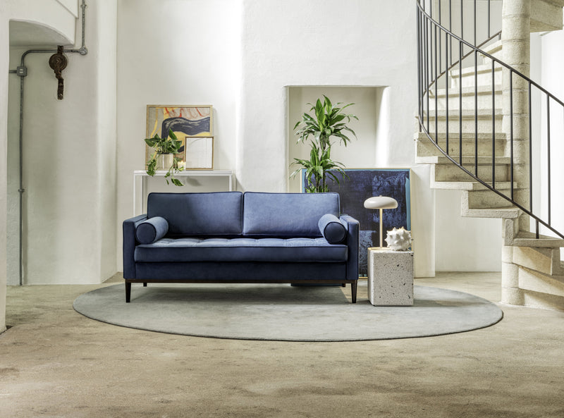 Mies 2-Seater Sofa Velvet Teal lifestyle