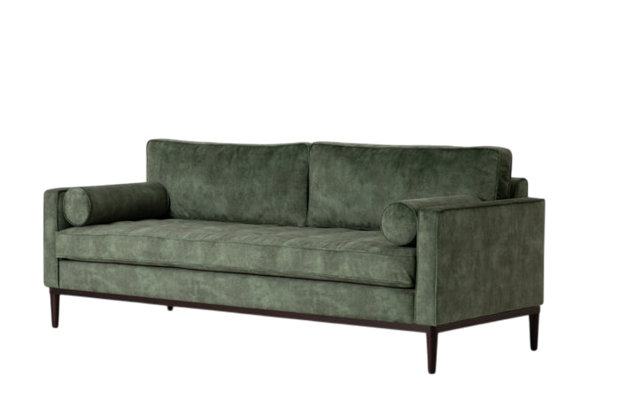 Mies 3-Seater Sofa — Pure Cotton Conifer