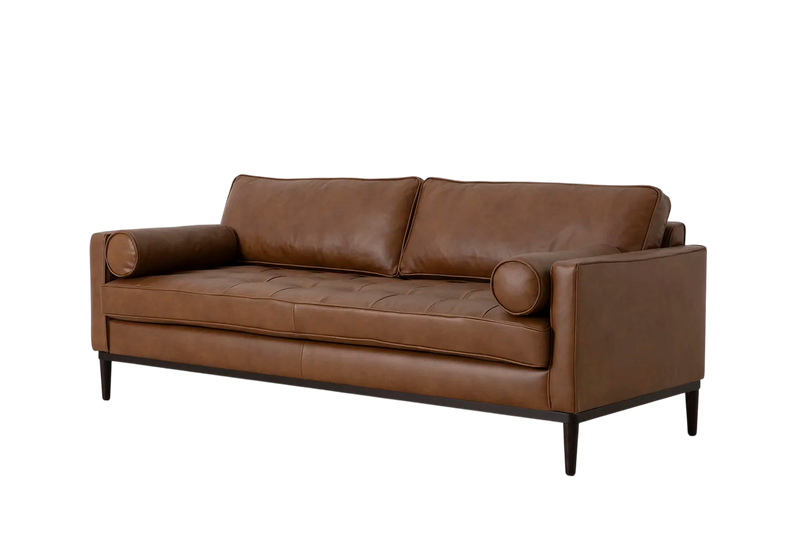 Mies 3-Seater Sofa — Real Leather Maple