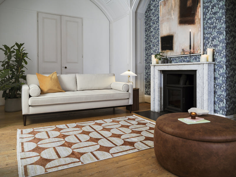 Mies 3-Seater Sofa Velvet Bone lifestyle