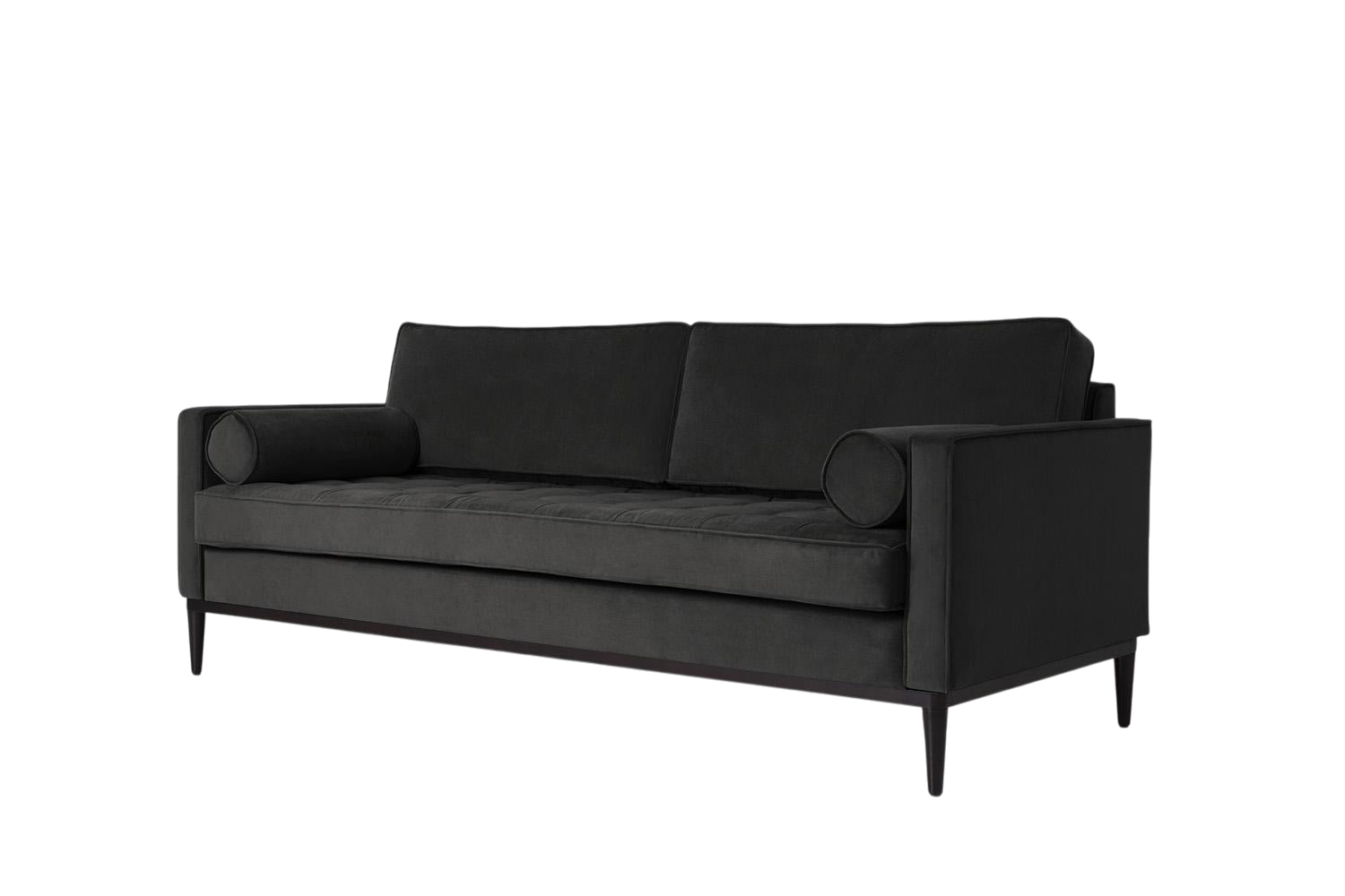 Mies 3-Seater Sofa — Velvet Charcoal