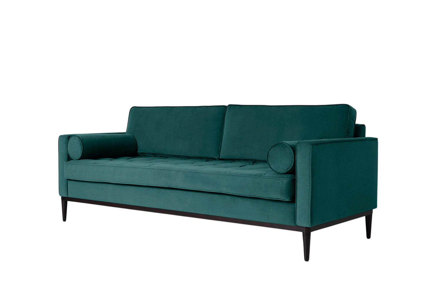 Mies 3-Seater Sofa — Velvet Kingfisher