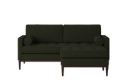 Mies 2-Seater Sofa with Ottoman — Boucle Fern