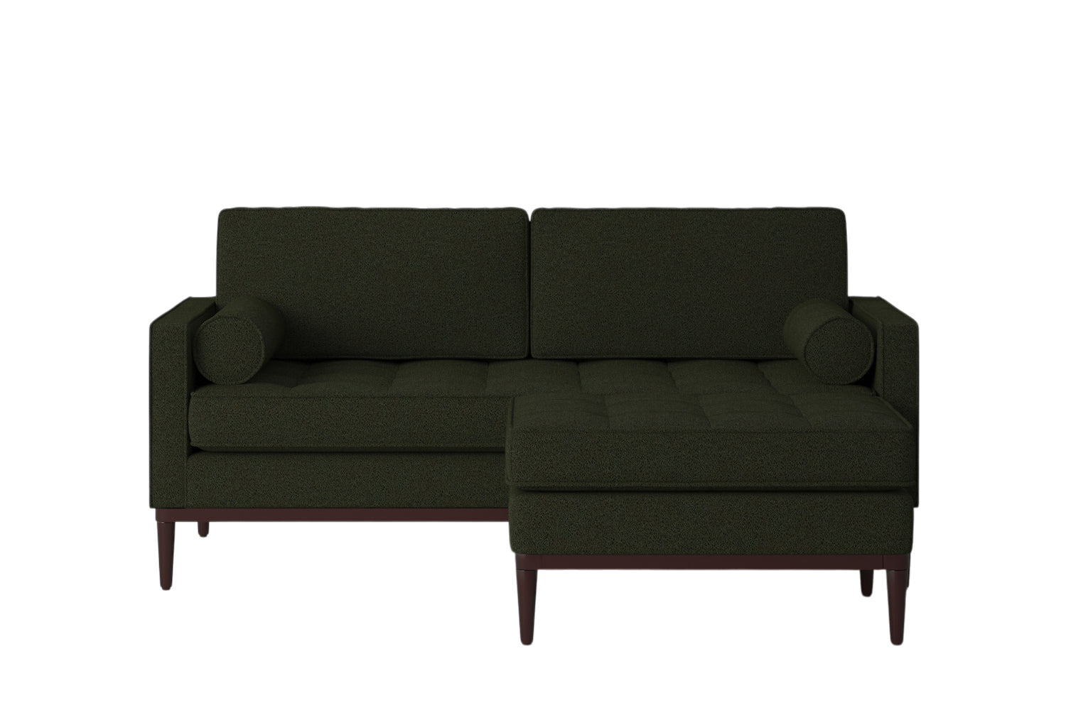 Mies 2-Seater Sofa with Ottoman — Boucle Fern