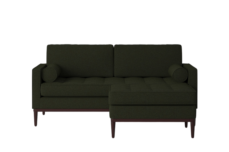 Mies 2-Seater Sofa with Ottoman — Boucle Fern