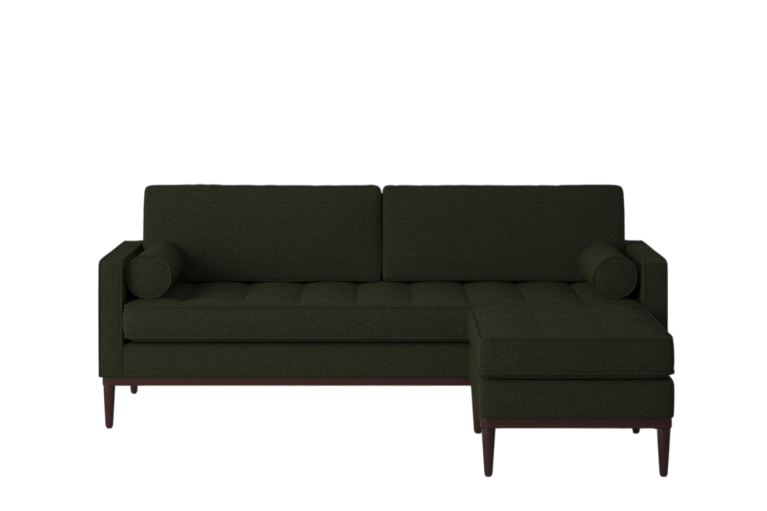 Mies 3-Seater Sofa with Ottoman — Boucle Fern