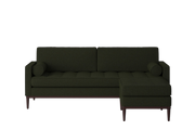 Mies 3-Seater Sofa with Ottoman — Boucle Fern
