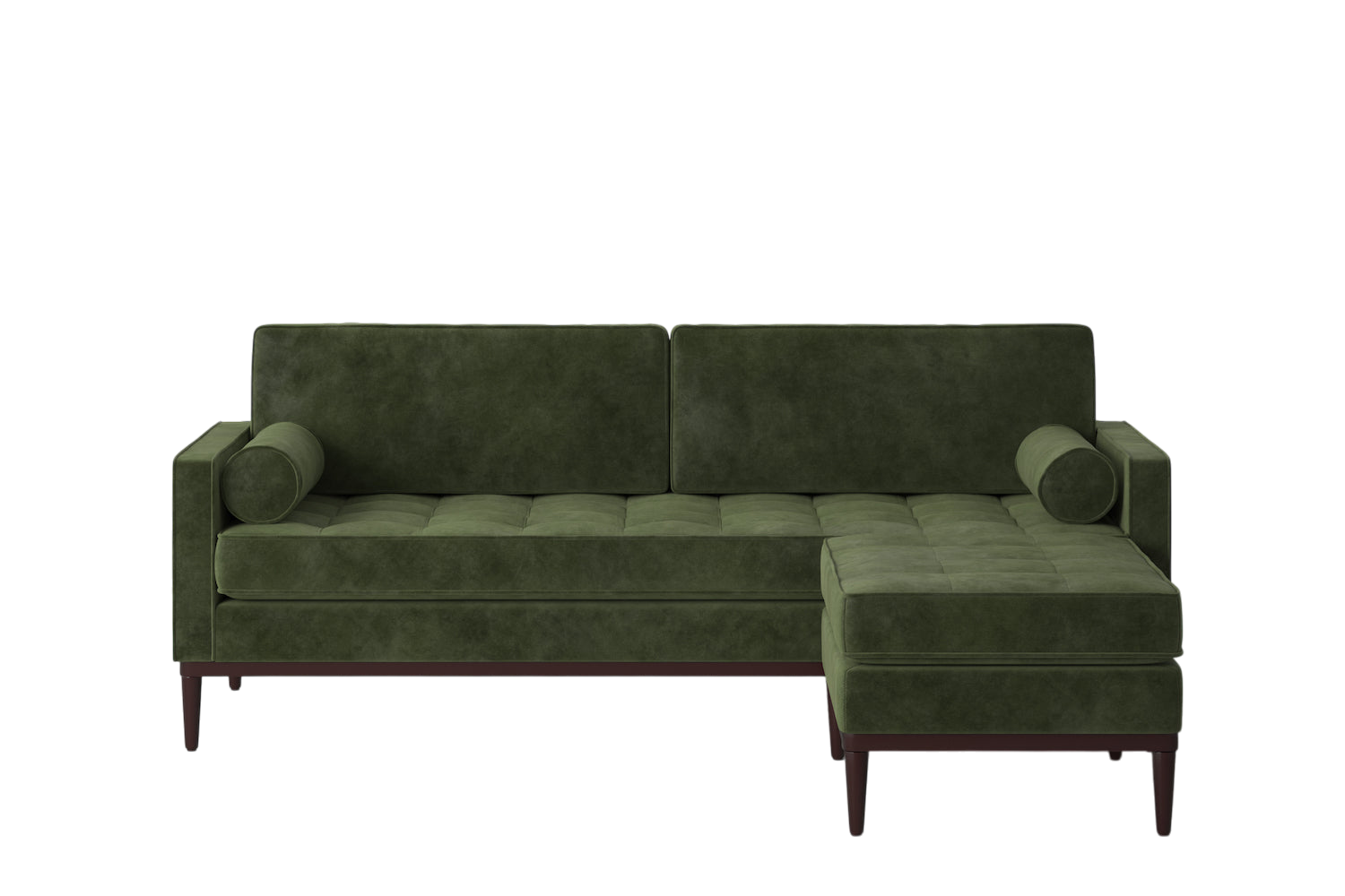 Mies 3-Seater Sofa with Ottoman — Pure Cotton Conifer