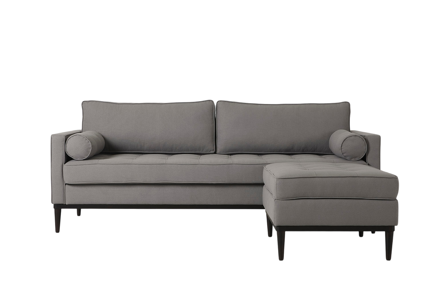 Mies 3-Seater Sofa with Ottoman — Linen Risso