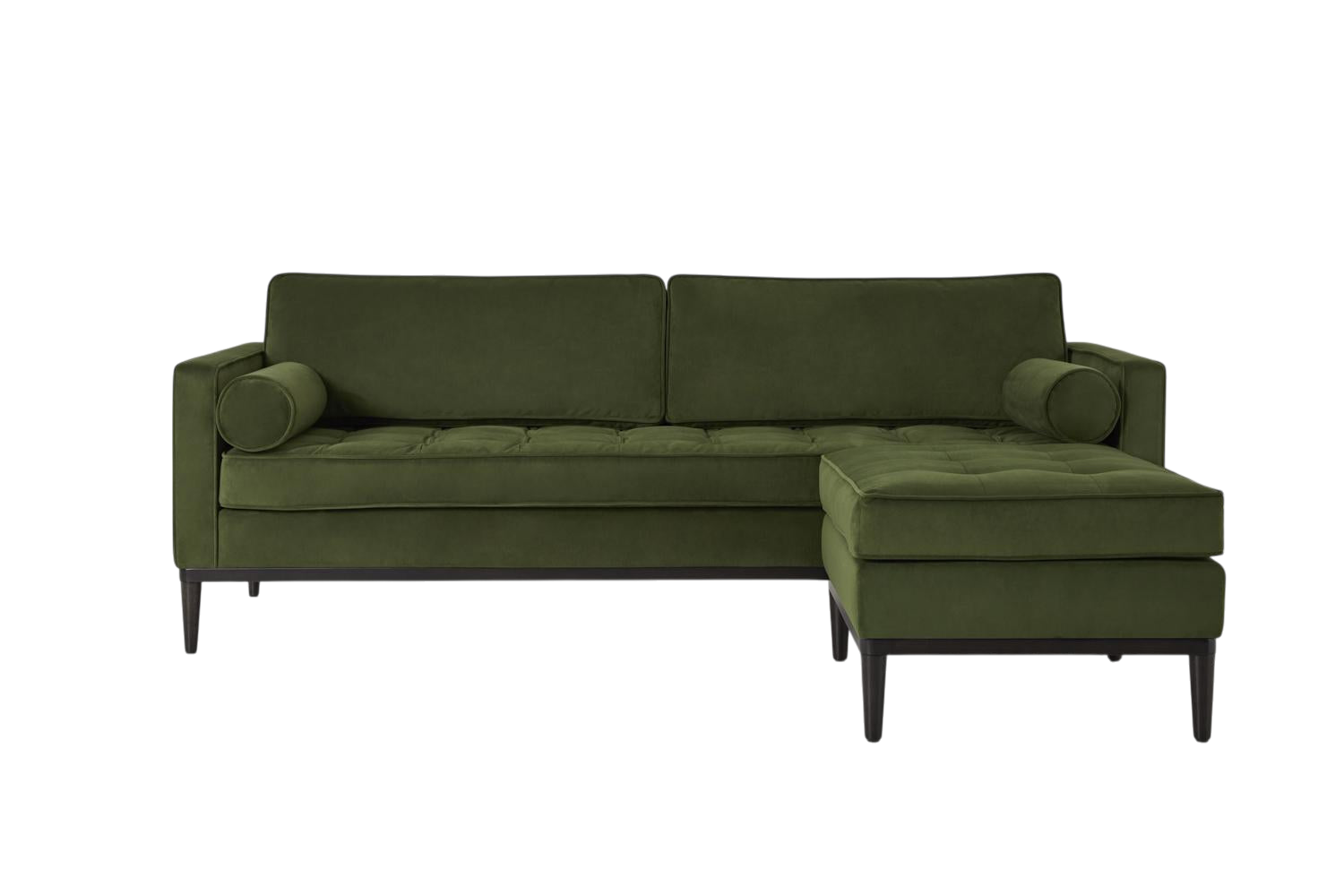Mies 3-Seater Sofa with Ottoman — Velvet Vine