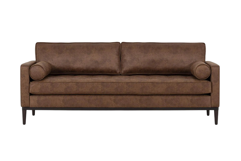 Mies 3-Seater Sofa Bed — Fabric Chestnut