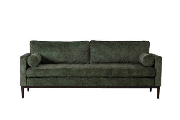 Mies 3-Seater Sofa Bed — Pure Cotton Conifer