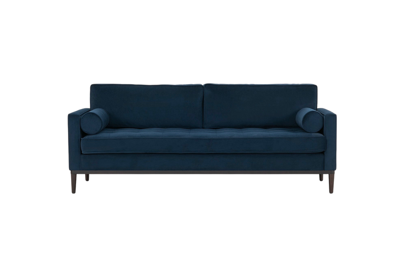Mies 3-Seater Sofa Bed — Velvet Indigo