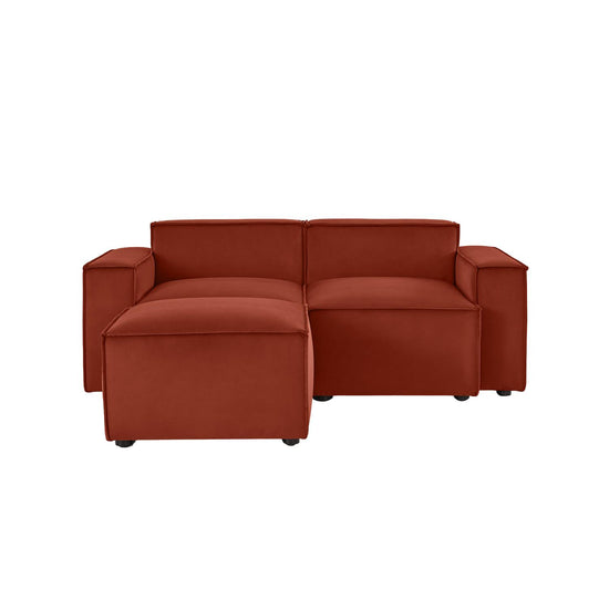 Model 03 2 Seater Chaise Sofa Eco Velvet