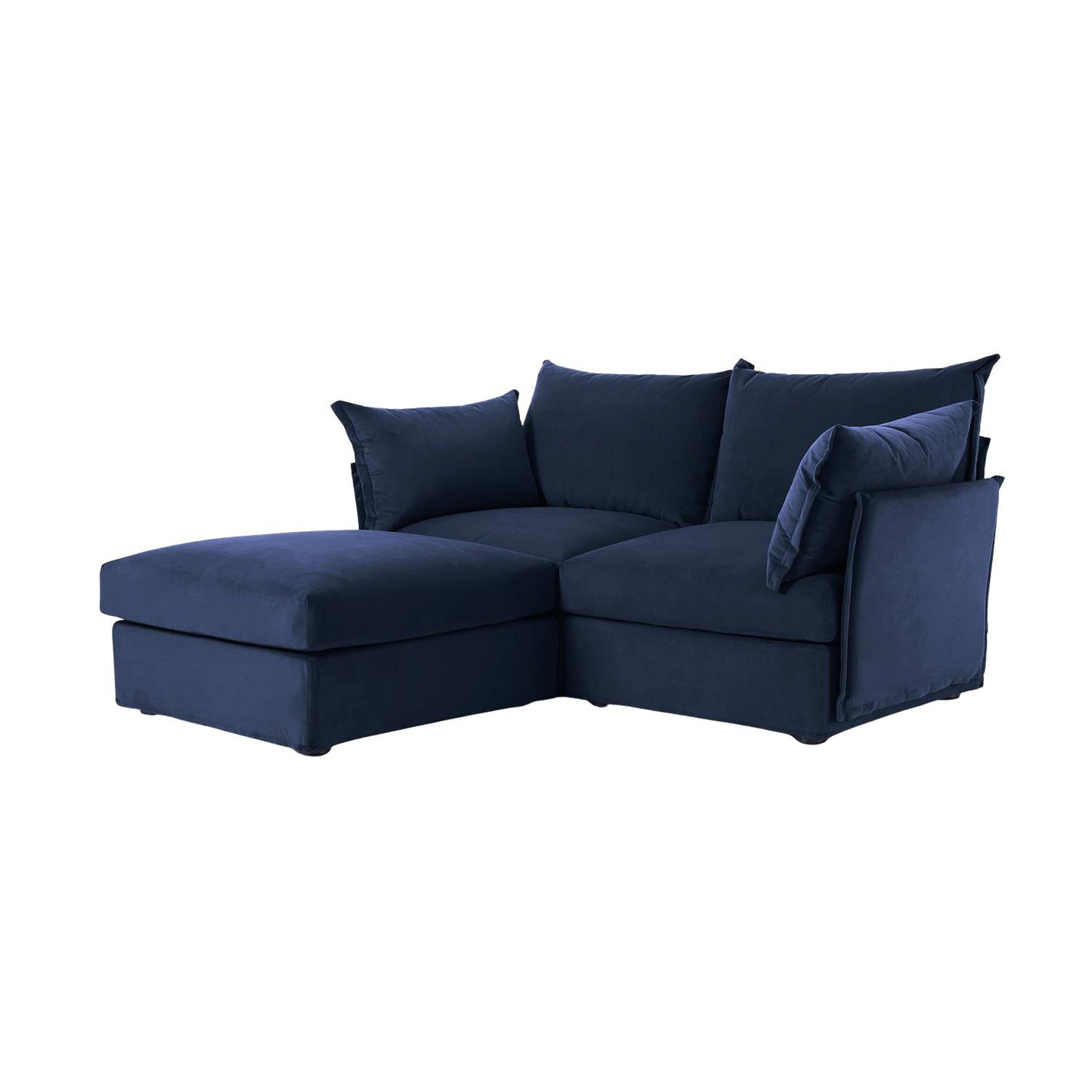 Model 06 2 Seater Chaise Sofa Eco Velvet