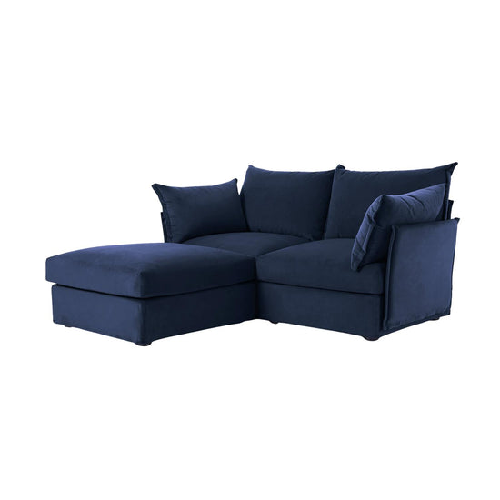Model 06 2 Seater Chaise Sofa Eco Velvet