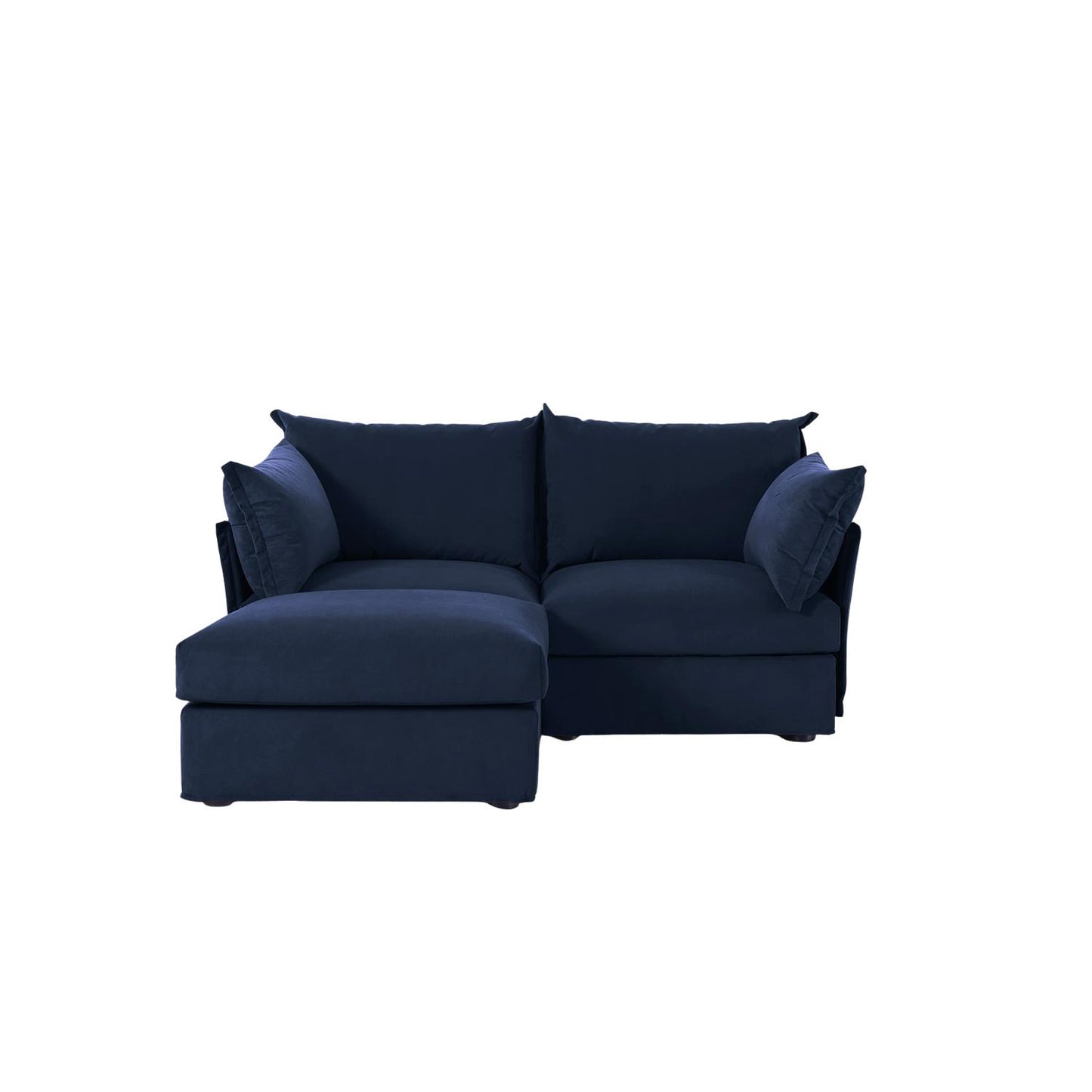 Model 06 2 Seater Chaise Sofa Eco Velvet