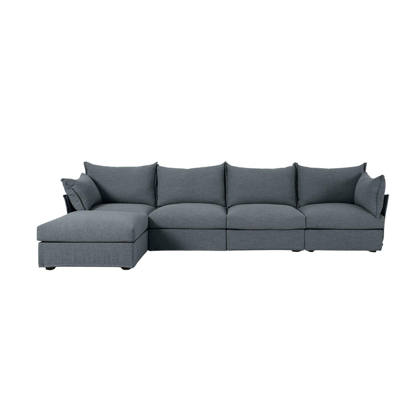 Model 06 4 Seater Chaise Sofa Linen