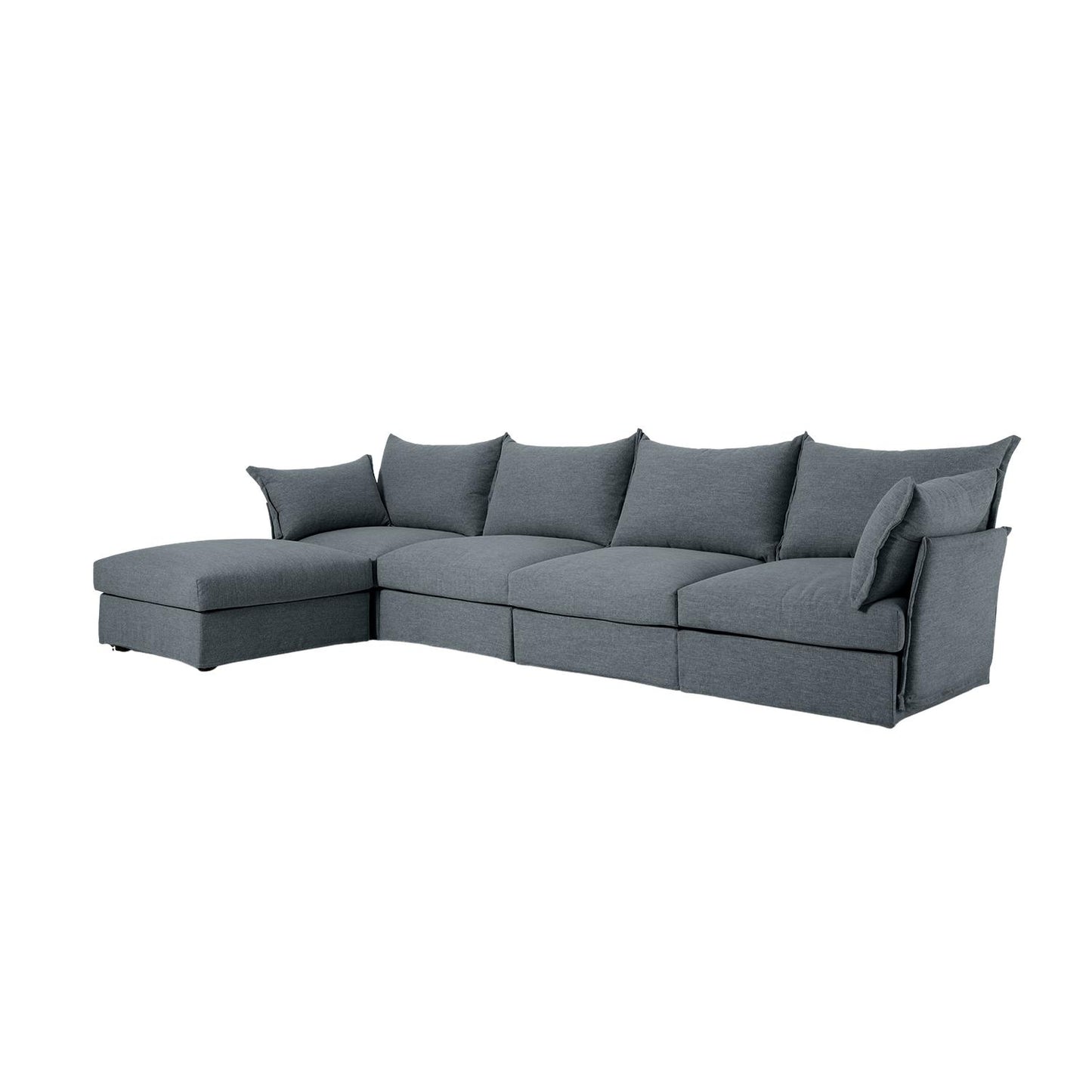Model 06 4 Seater Chaise Sofa Linen