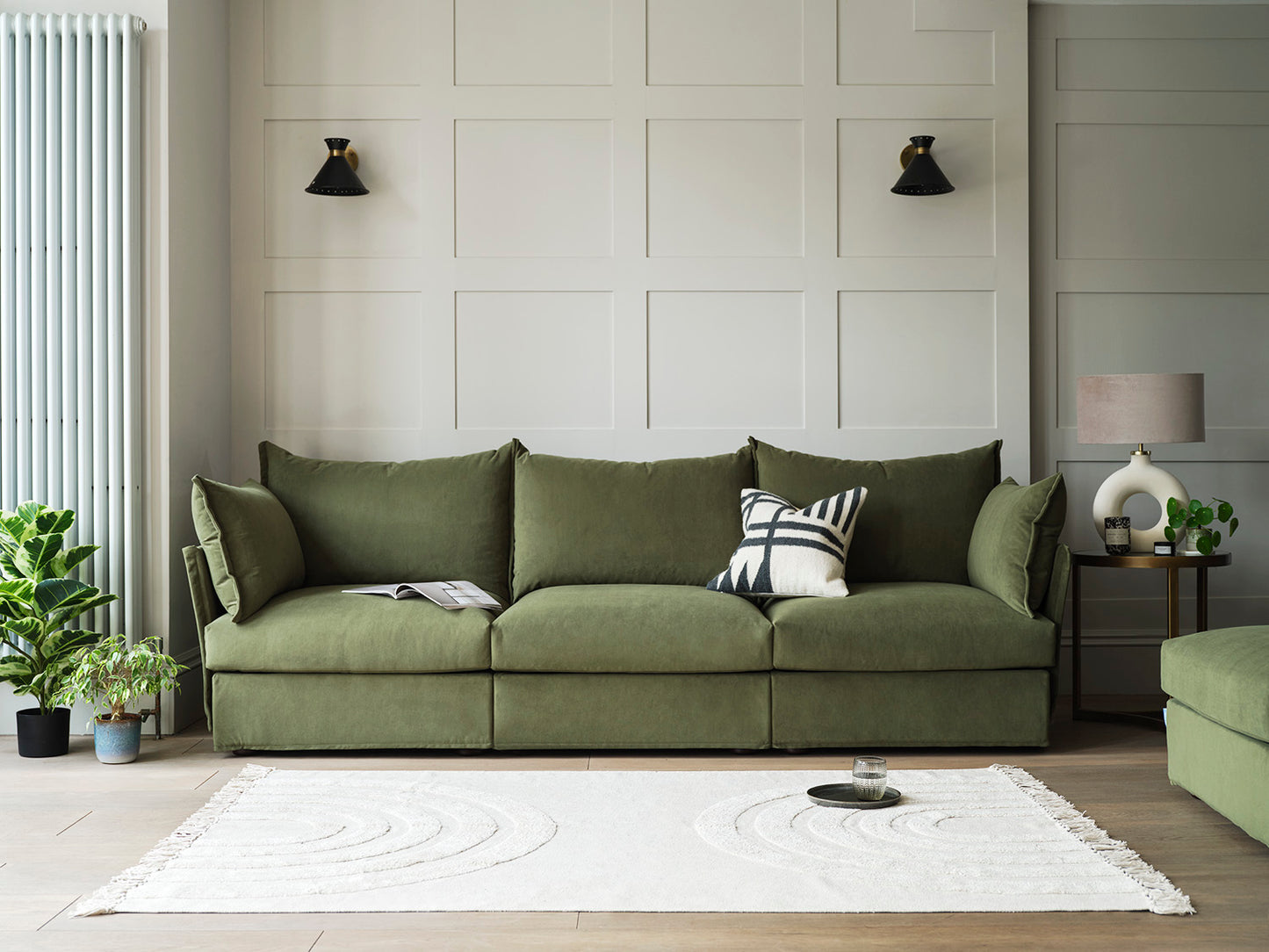 Model 06 3 Seater Sofa Velvet