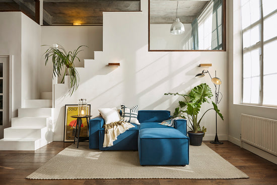 Model 03 2 Seater Chaise Sofa Velvet