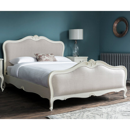 Chic Linen Upholstered Bed - Colour Options Gallery Direct Homebound