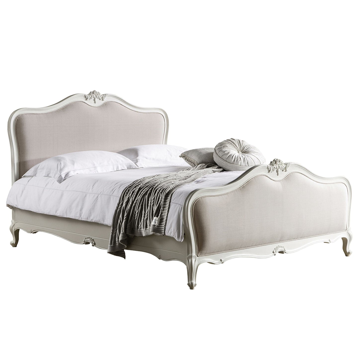 Chic Linen Upholstered Bed - Colour Options Gallery Direct Homebound