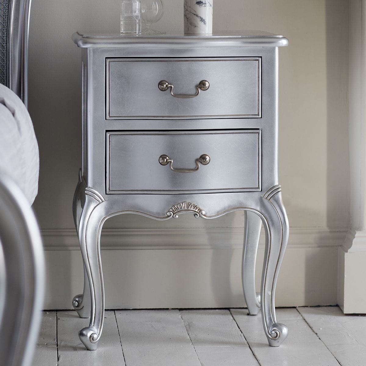 Chic Bedside Table - Colour Options Gallery Direct Homebound