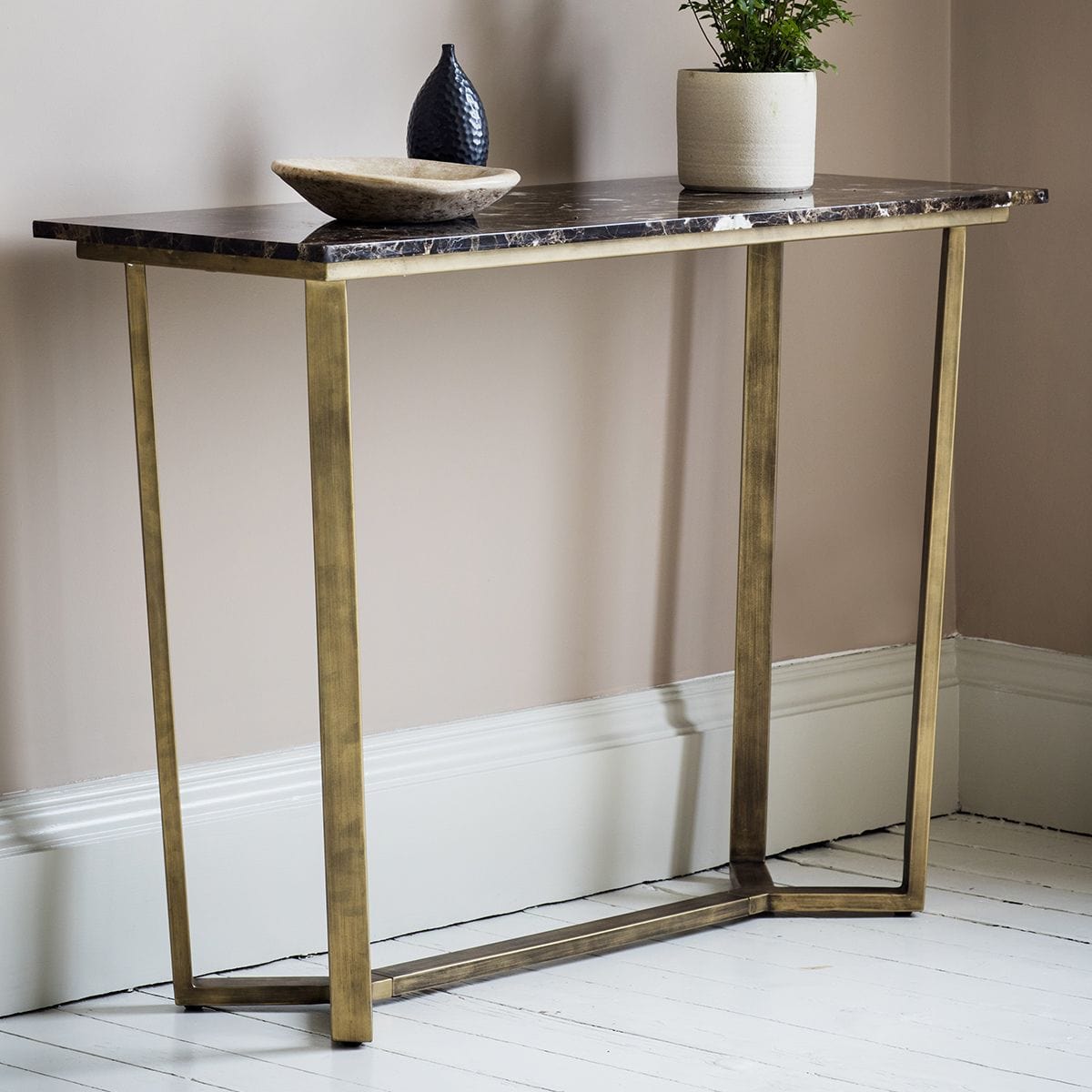 Emperor Console Table Marble Gallery Direct Homebound