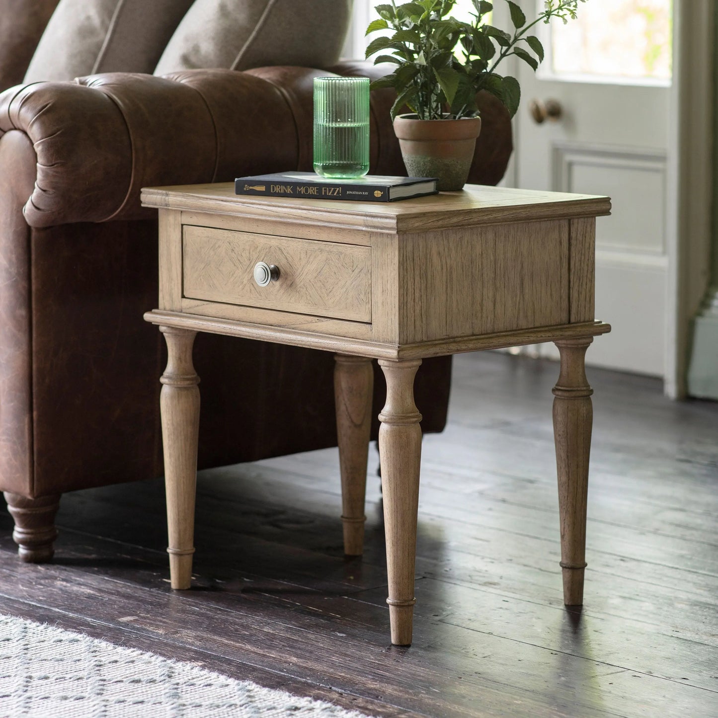 Mustique 1 Drawer Side Table Gallery Direct Homebound
