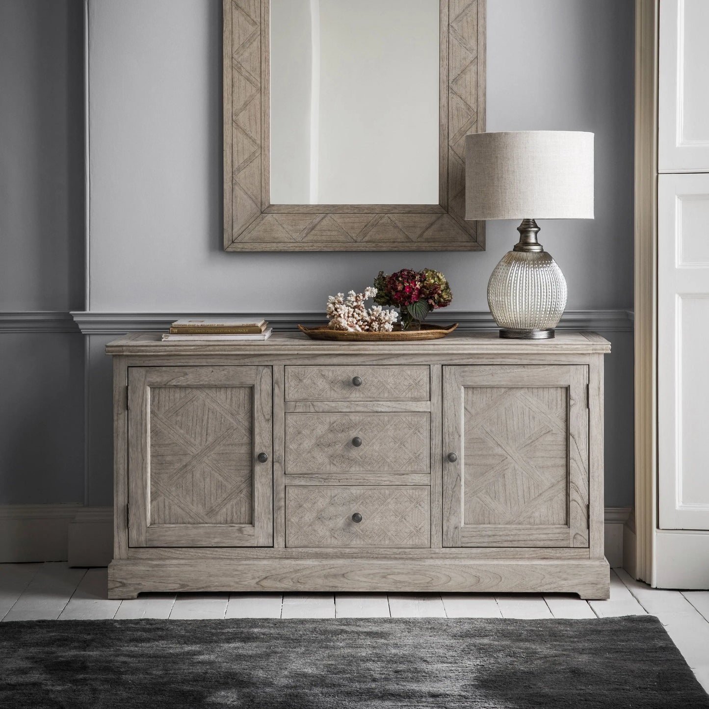 Mustique 2 Door 3 Drawer Sideboard Gallery Direct Homebound