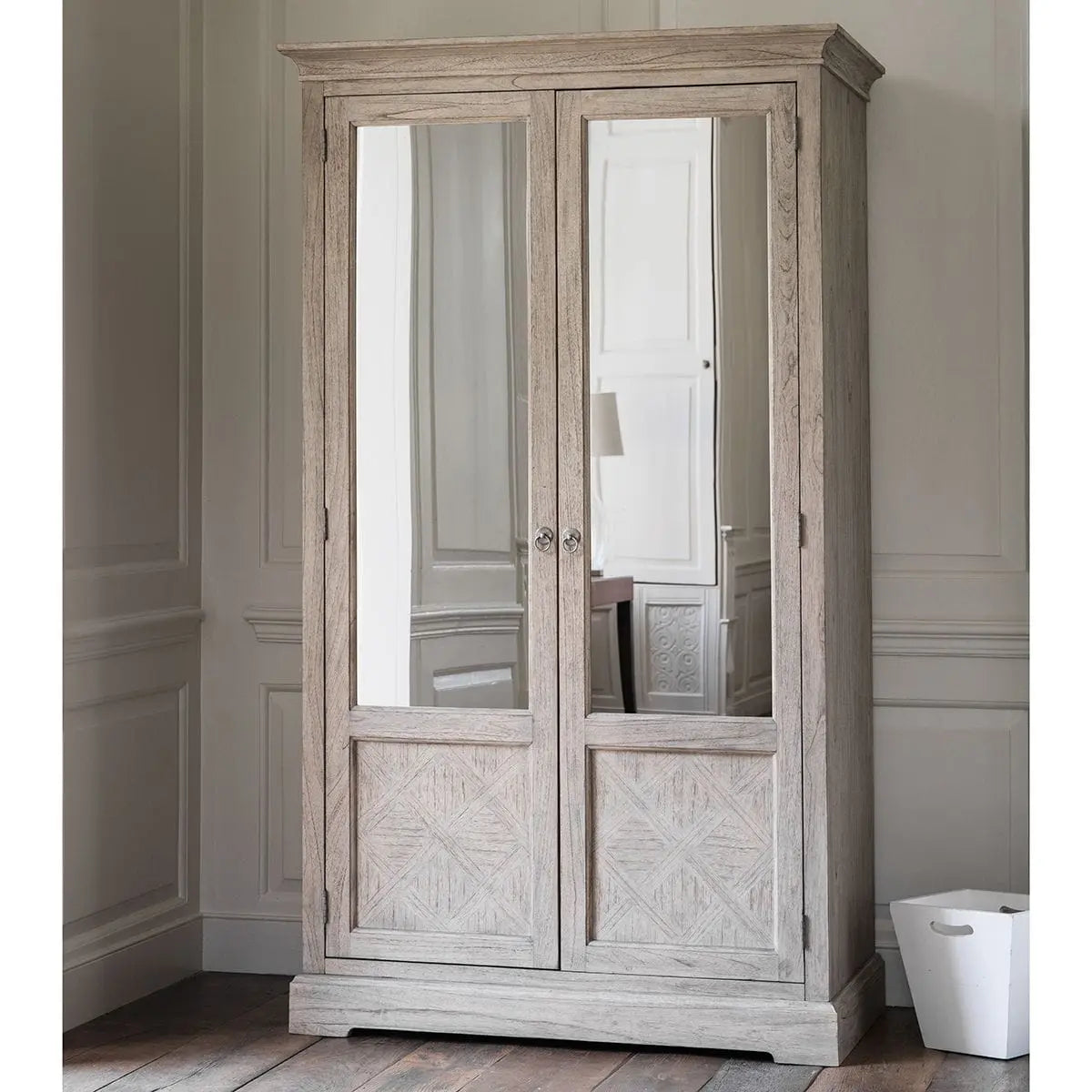 Mustique 2 Mirror Door Wardrobe Gallery Direct Homebound