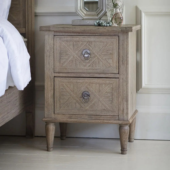 Mustique 2 Drawer Bedside Table Gallery Direct Homebound