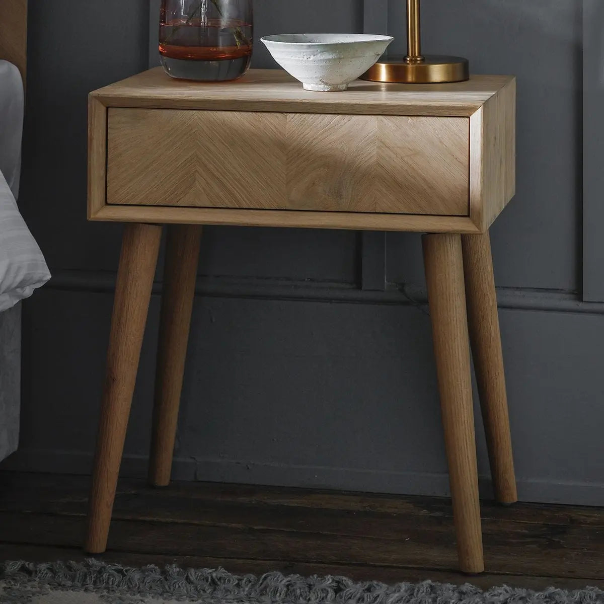 Milano 1 Drawer Side Table Gallery Direct Homebound