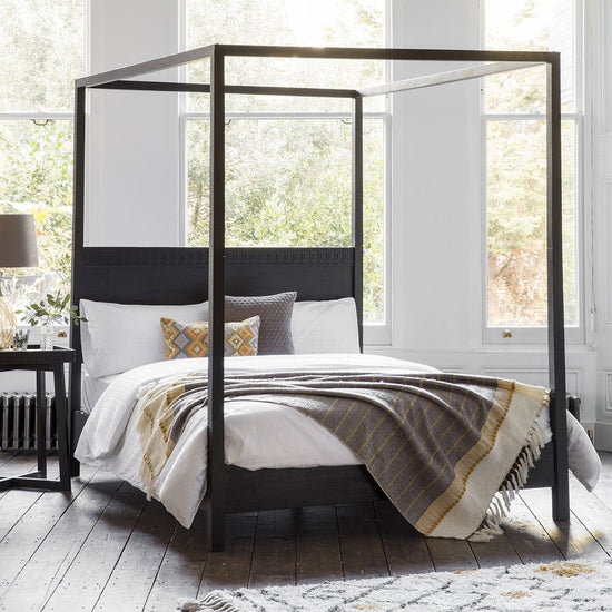 Boho 4 Poster Bed - Colour/Size Options Gallery Direct Homebound