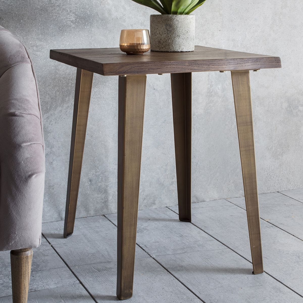 Foundry Side Table Oak Gallery Direct Homebound