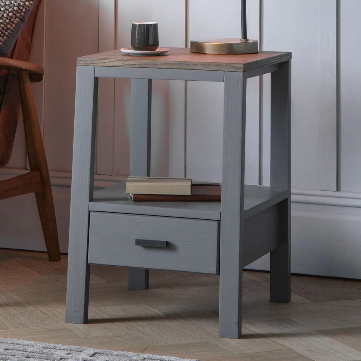Sherwood Smoked Grey Side Table Gallery Direct Homebound