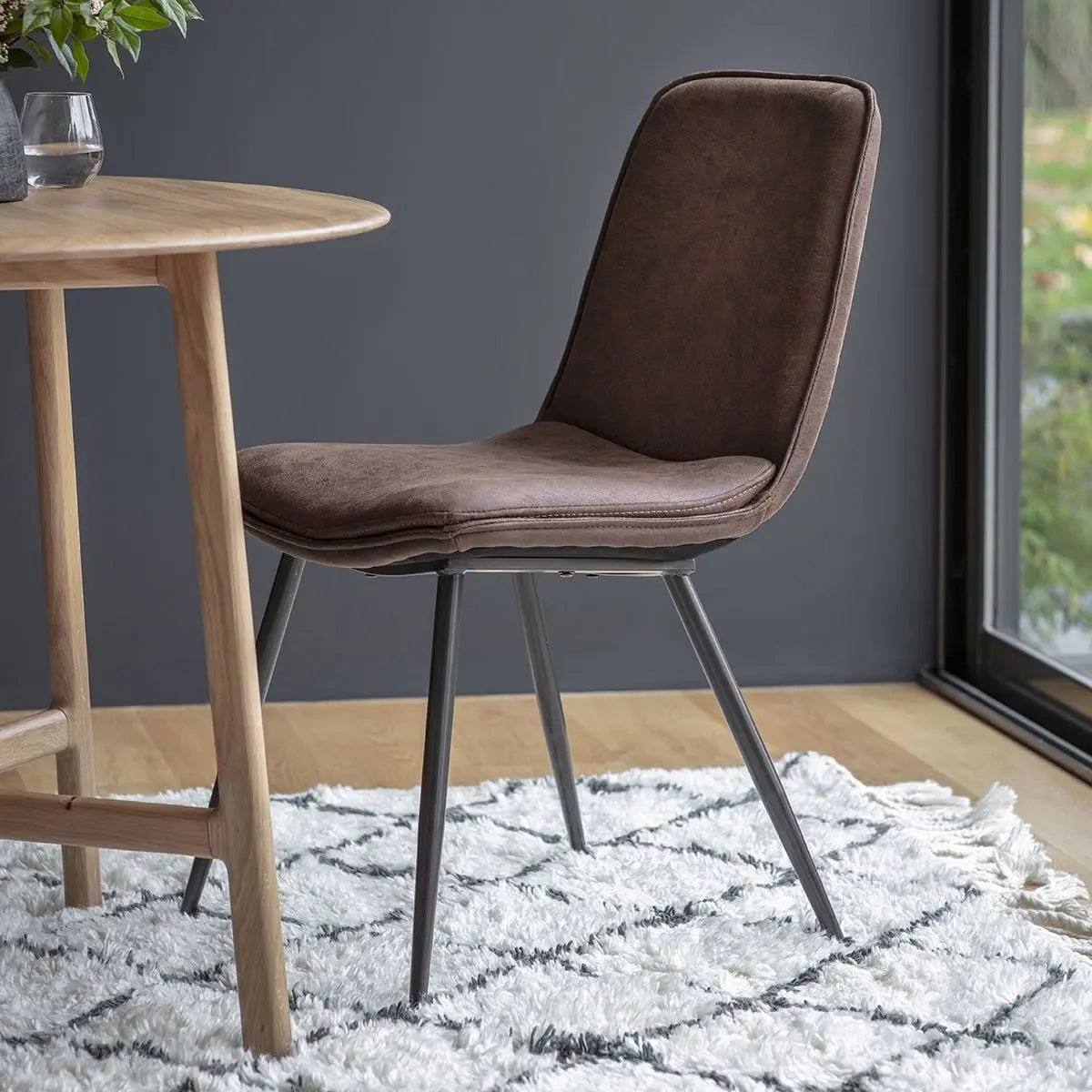 Newton Chair Brown (2pk) Gallery Direct Homebound