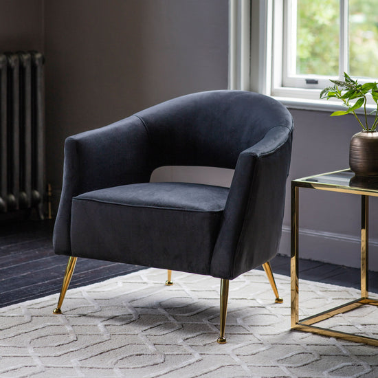 Barletta Armchair Velvet - Colour Options Gallery Direct Homebound