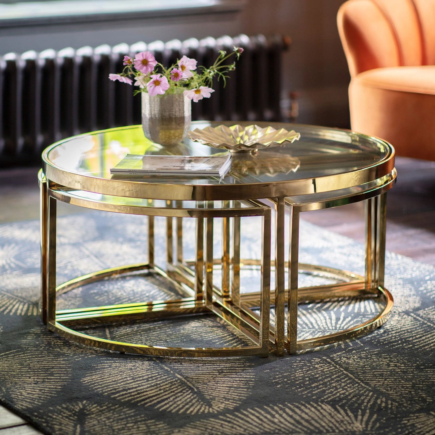 Moresco Coffee Table Gold Gallery Direct Homebound